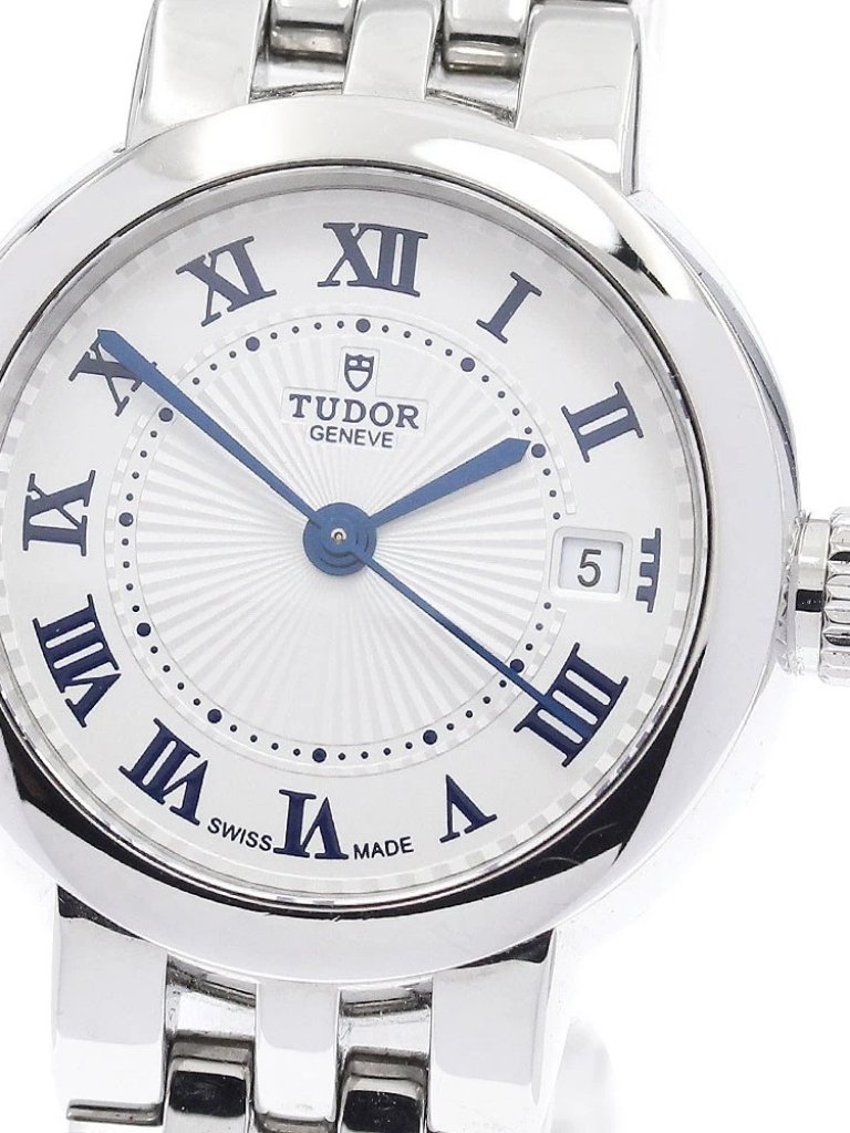 Tudor Clair De Rose 35200 Date Silver Dial Automatic Ladies Watch